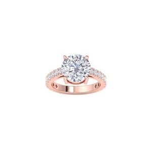 14K Rose Gold 5.00 Ct. Tw. Lab-Grown Diamond Ring